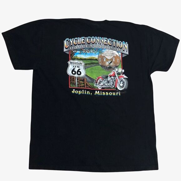 Harley-Davidson XL T-Shirt 2010 Faded Joplin Missouri Motorcycle Crew Neck - Picture 2 of 6
